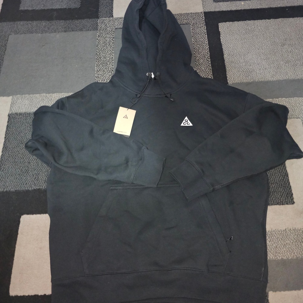Nike ACG Therma-FIT Hoodie Men Size M Black NWT DZ3392-011